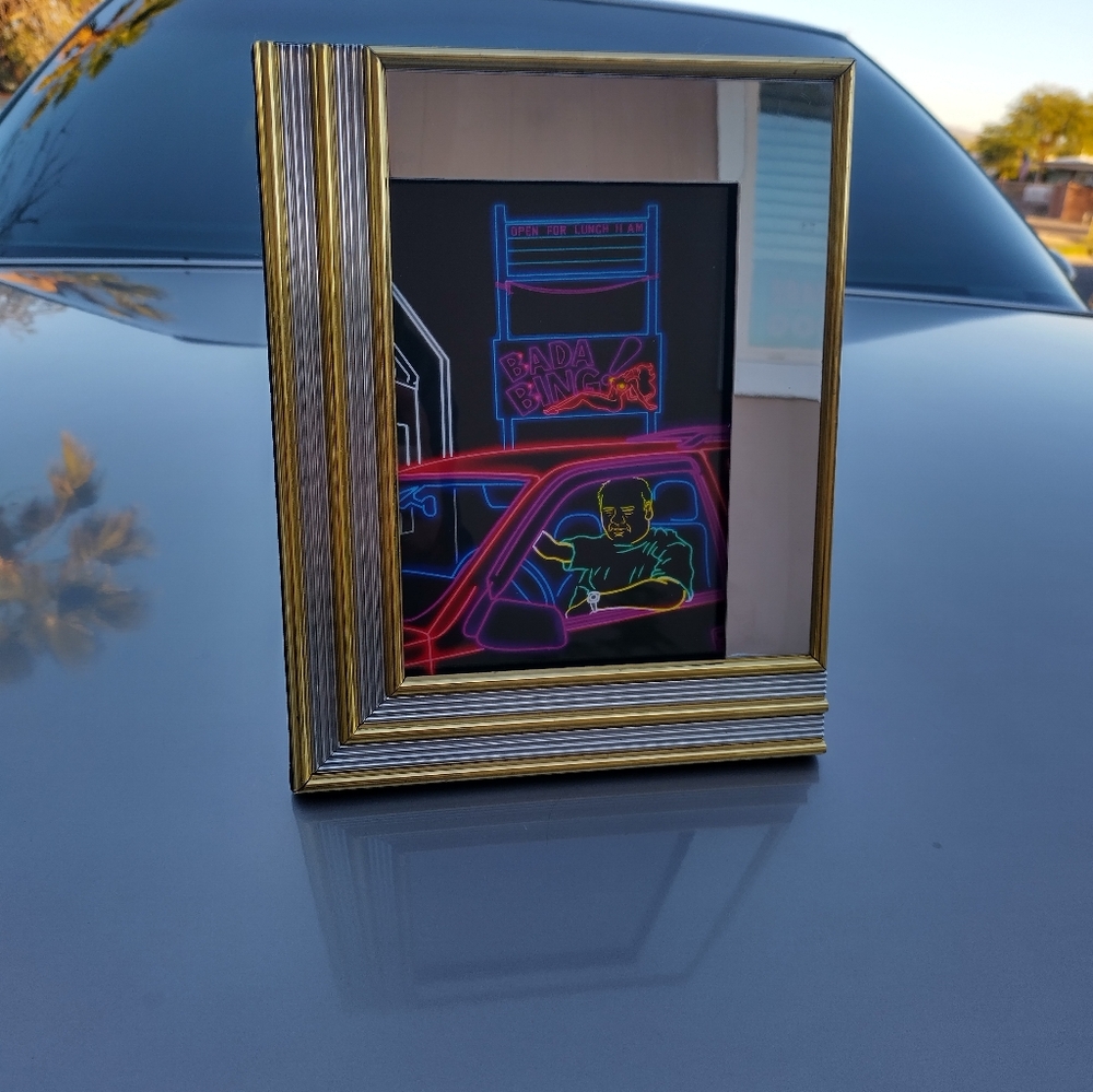 Neon Tony Soprano Art Print
